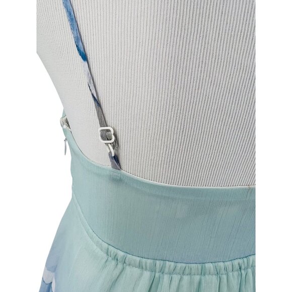 Lauren Conrad Pastel Watercolor Empire Waist Maxi Dress - Picture 9 of 14